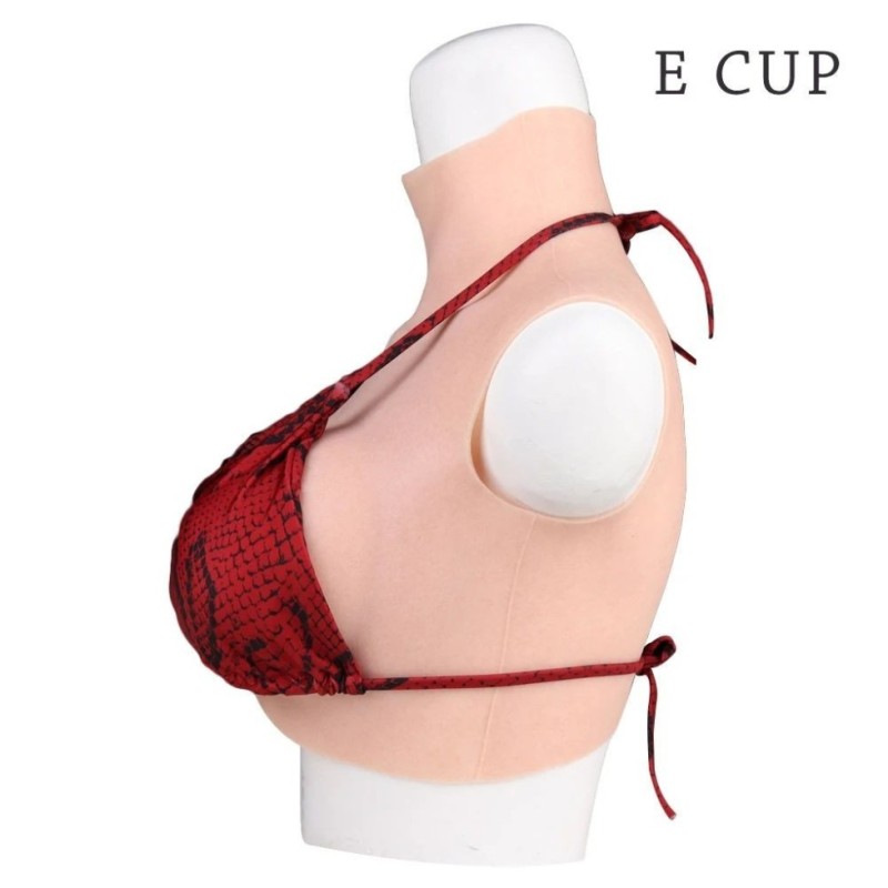 Buste faux seins prix discount, col haut