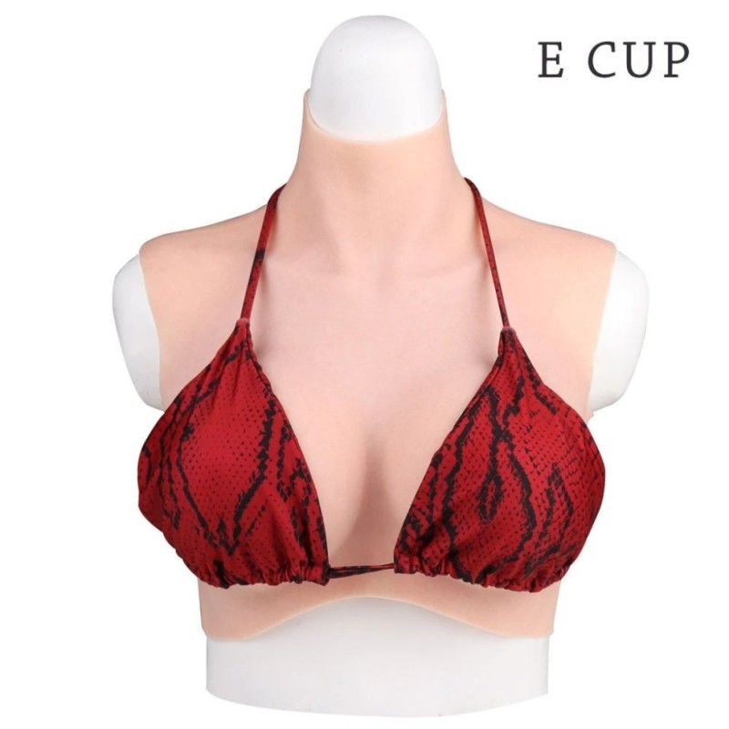 Buste faux seins prix discount, col haut