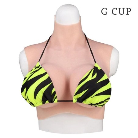 Buste faux seins prix discount, col haut