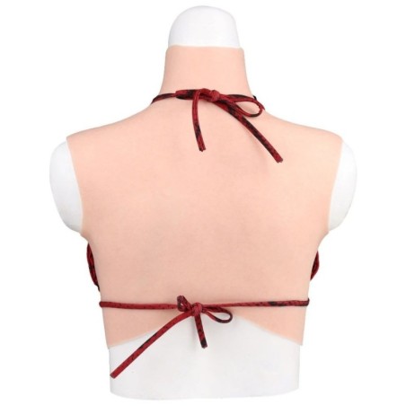 Buste faux seins prix discount, col haut