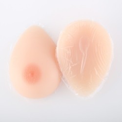 Faux seins  adhésifs en silicone, forme goutte d'eau