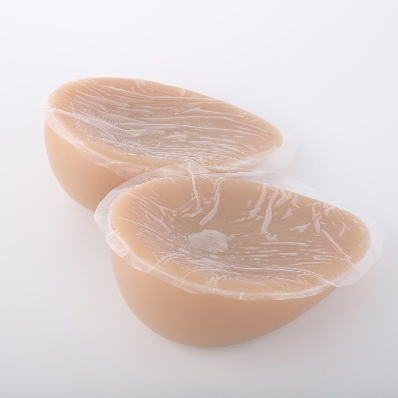 Faux seins  adhésifs en silicone, forme goutte d'eau