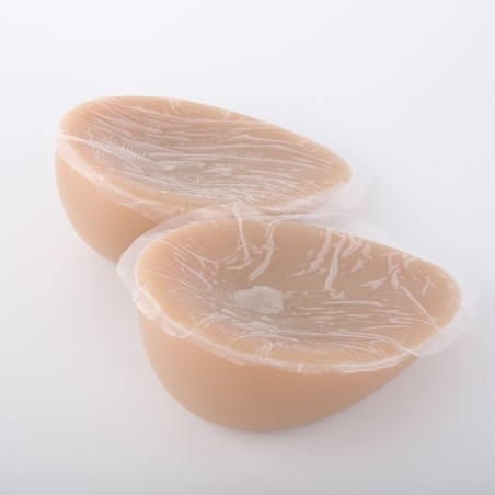 Faux seins  adhésifs en silicone, forme goutte d'eau