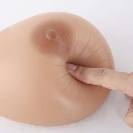 Faux seins  adhésifs en silicone, forme goutte d'eau