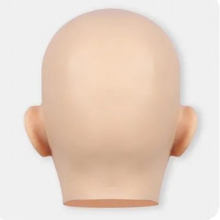 Masque en silicone tête pleine, visage réaliste