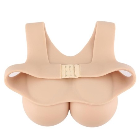 Buste faux seins silicone, style brassière