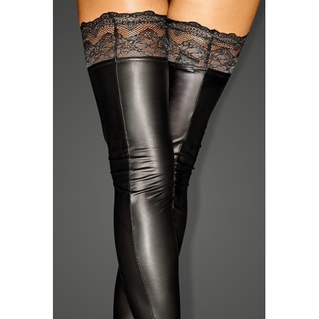 Bas wetlook Superstar F135 Noir HandMade