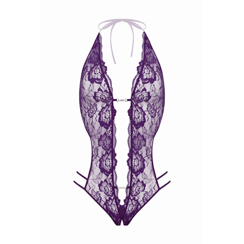 Body string ouvert Renee violet - Christine