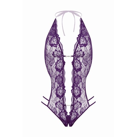 Body string ouvert Renee violet - Christine