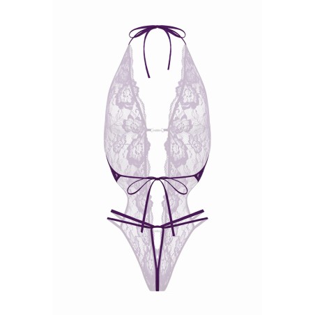 Body string ouvert Renee violet - Christine
