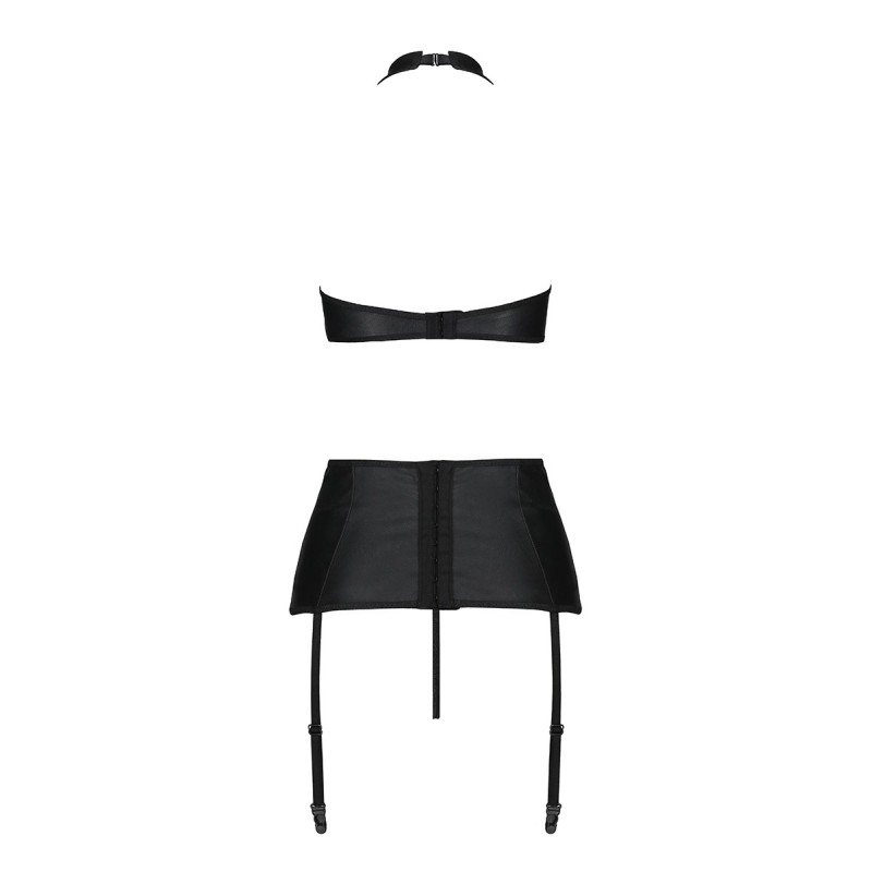 Ensemble sexy faux cuir Nancy - Passion