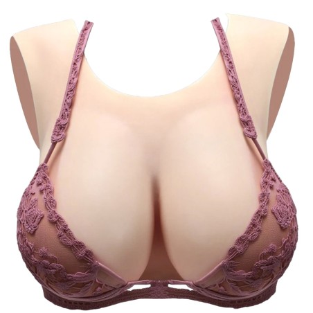 Buste faux seins, encolure ronde, design haut de gamme