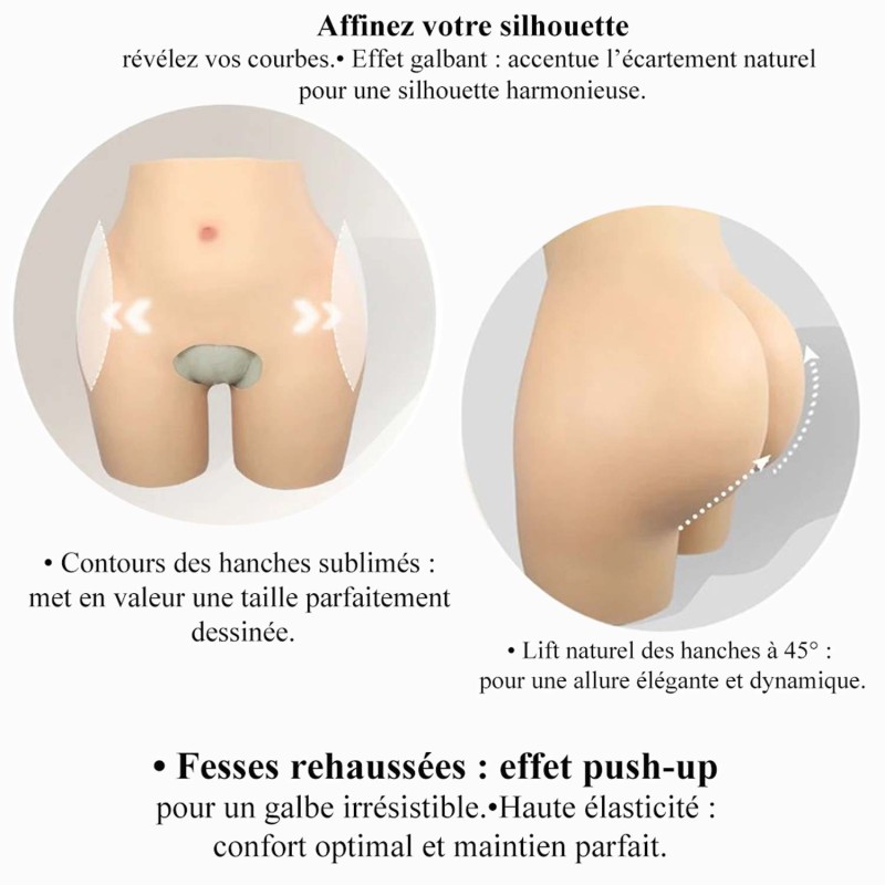 Fausses fesses et hanches pour une silhouette féminine parfaite