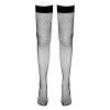 Bas résille autofixants noir - Cotelli Legwear