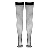 Bas résille autofixants noir - Cotelli Legwear