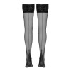 Bas autofixants couture noir 1 - Cotelli Legwear