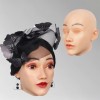 Masque en silicone tête pleine, visage réaliste
