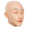 Masque en silicone tête pleine, visage réaliste