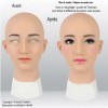 Masque réaliste en silicone, tête pleine