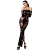 Robe longue Bondesque épaules dénudées F358
