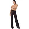Pantalon Palazzo Onyx transparent en tulle noir F374