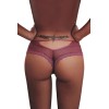 Tanga bordeaux dentelle - Paris Hollywood