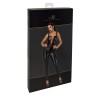 Combinaison lacée en wetlook Vixen F362 - Noir Handmade