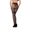 Collants ouverts TI016 20 deniers - noir