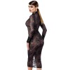 Robe fourreau Noirelle F376 - Noir Handmade
