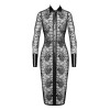 Robe fourreau Noirelle F376 - Noir Handmade