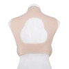 Buste faux seins en silicone, col haut et dos ouvert