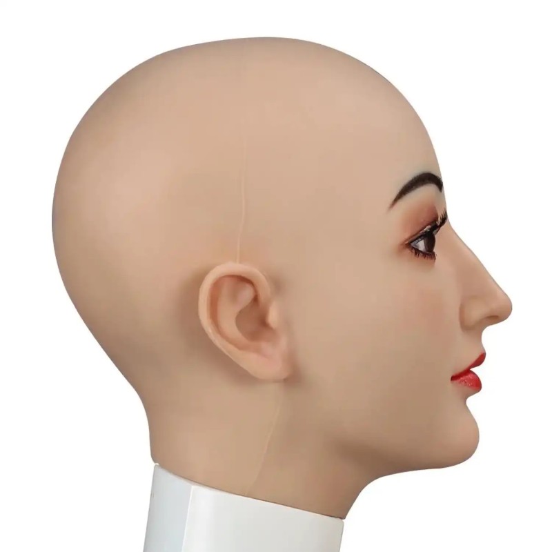 Masque en silicone réaliste visage féminin