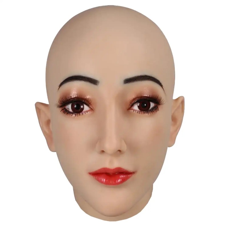Masque en silicone réaliste visage féminin