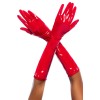 Gants en vinyle rouge 
