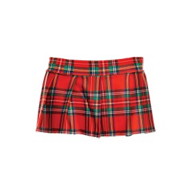 Mini-jupe plissée rouge style ecossais 