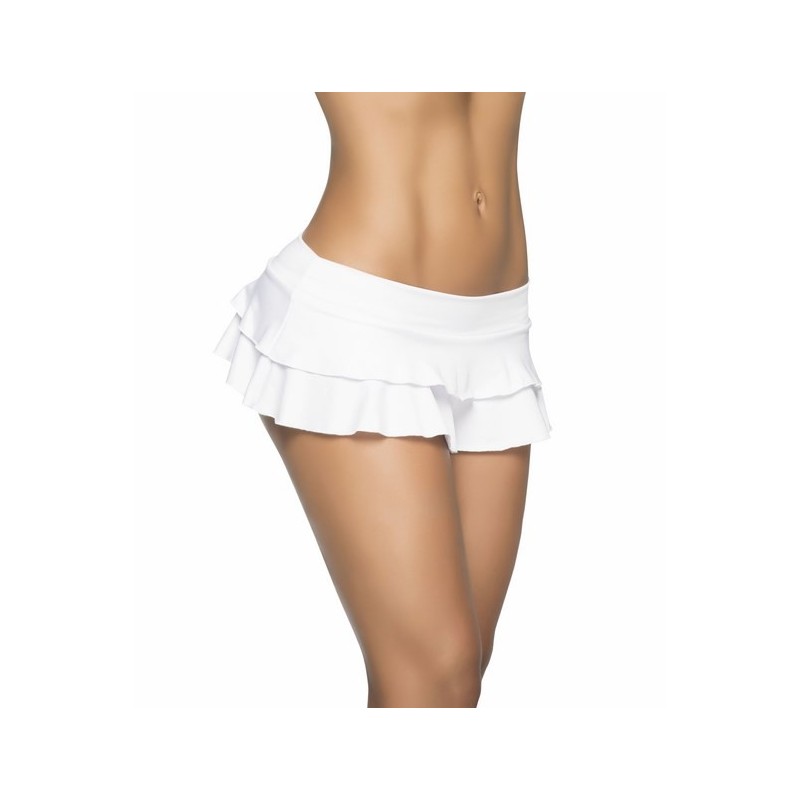 Jupette double fronce White 