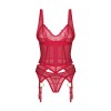 Cupide Desir corset et string - Rouge