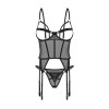 Euridia corset et string - Noirs