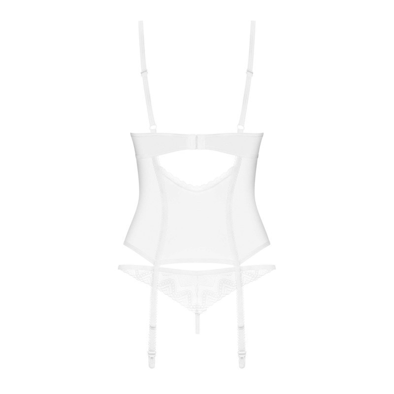 Alissium corset et string - Blancs