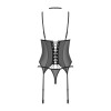 Donarella corset et string - Noir NP