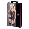 Bustier noir avec jarretelles amovibles 