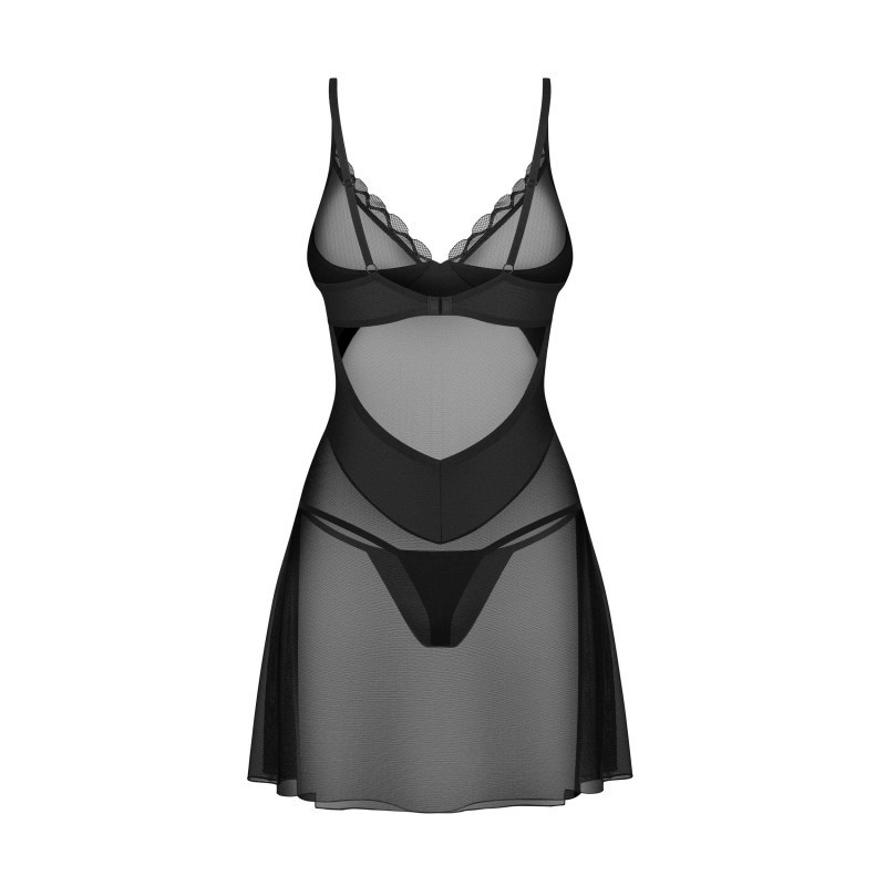 Stelisa nuisette et string - Noirs