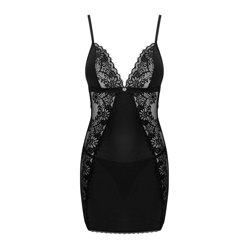Maderris nuisette et String - Noire