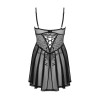 Chemeris babydoll et String - Noire