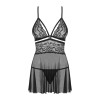 838-BAB-1 babydoll - Noir
