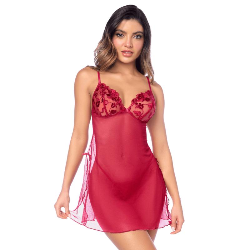 Babydoll Mapalé romantique avec string 