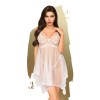 Nuisette et string assorti Blanc Naughty doll 