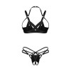Keira Lise ensemble lingerie ouvert noir