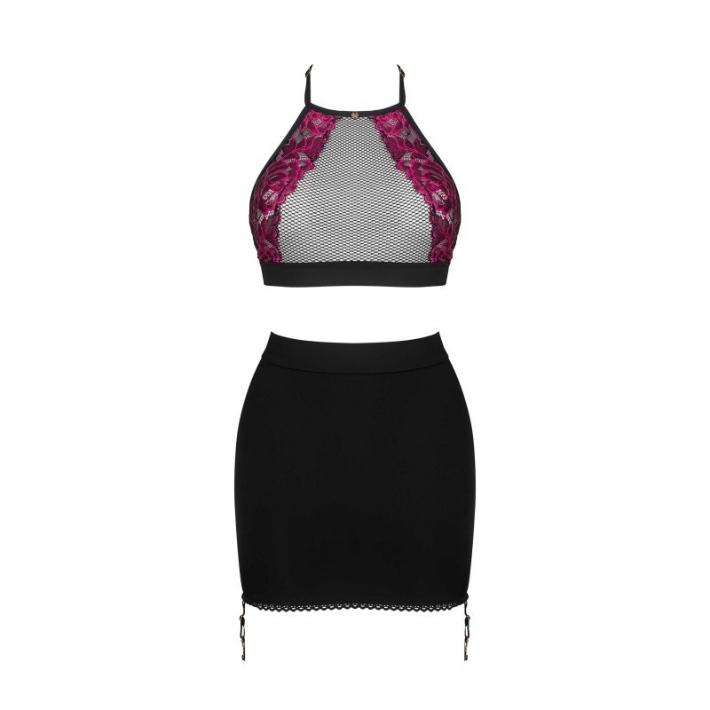 Rosenty ensemble Top et Jupe - Noir