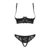 Letica Ensemble ouvert 2 pcs  - Noir